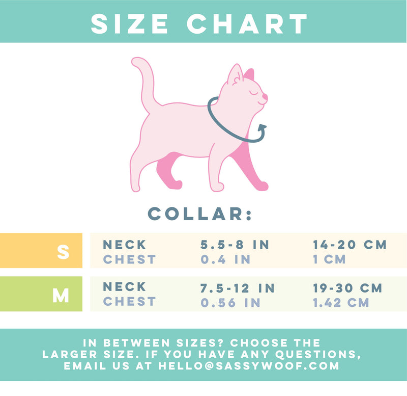 Sassy Meow Breakaway Cat Collar, Smitten Kittens