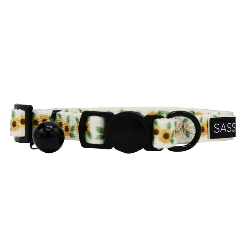 Sassy Meow Breakaway Cat Collar, Sunflower Dreams