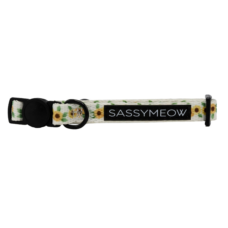 Sassy Meow Breakaway Cat Collar, Sunflower Dreams