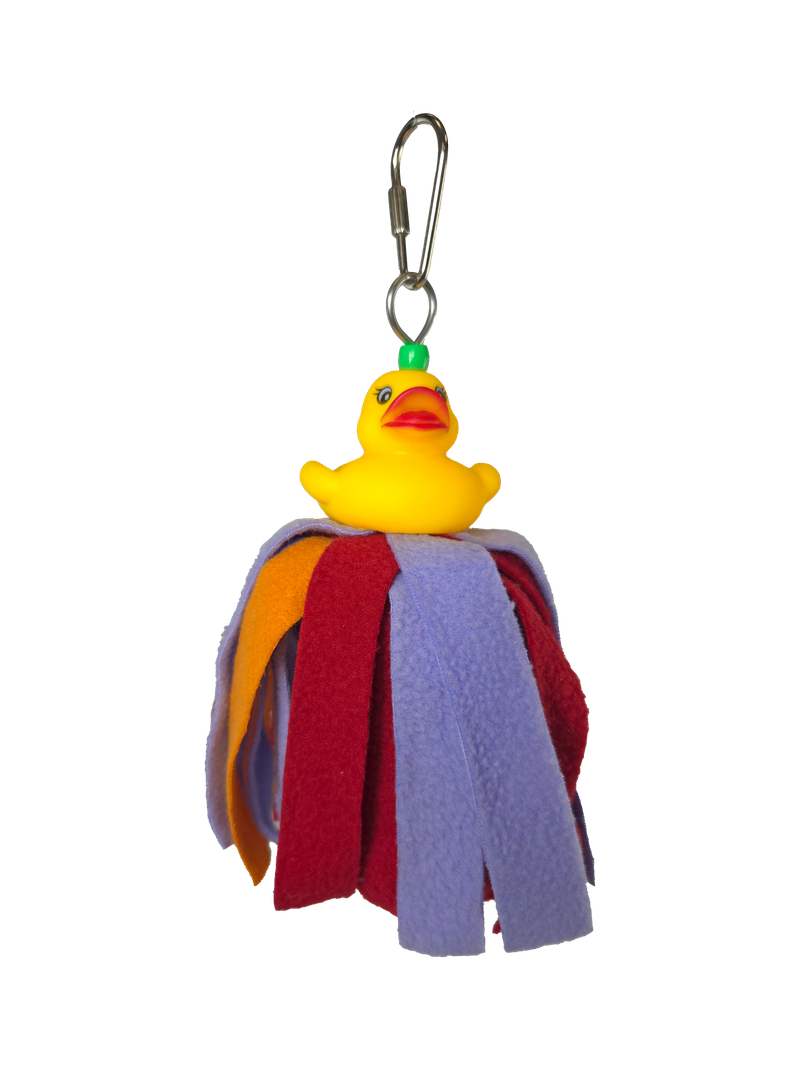 Happy Beaks Fuzzy Duck Comforty Bird Toy, by A&E Cage Co