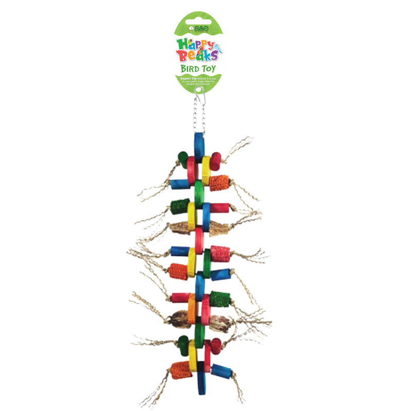 Happy Beaks Wheels of Fun Bird Toy, by A&E Cage Co
