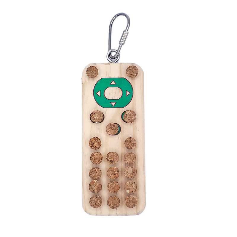Happy Beaks Wood & Cork Remote Bird Toy, by A&E Cage Co