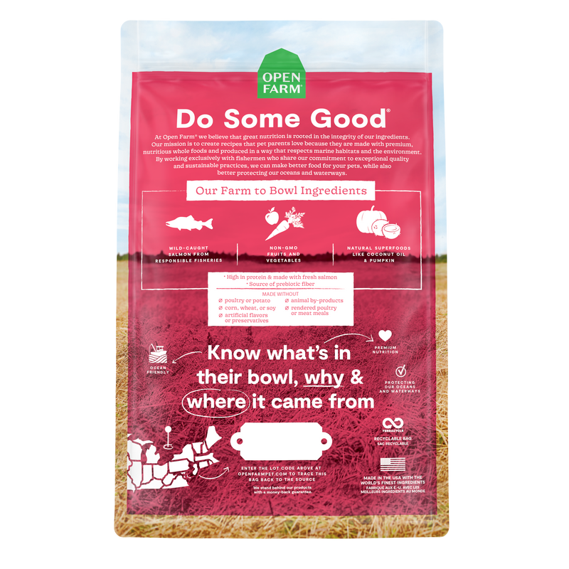 Open Farm Wild-Caught Salmon Grain-Free Dog Kibble
