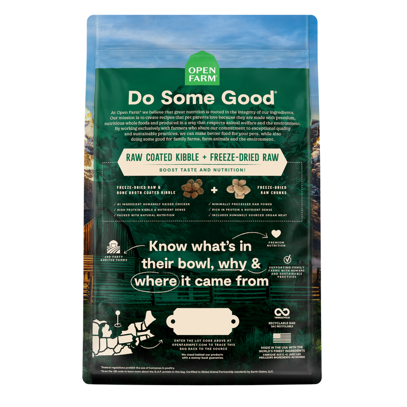 Open Farm RawMix Open Prairie Ancient Grains Dog Kibble