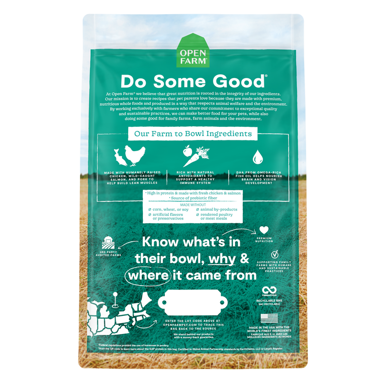Open Farm Chicken & Salmon Grain-Free Puppy Kibble