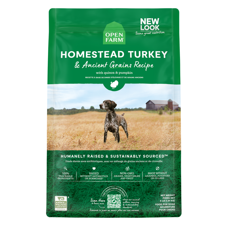 Open Farm Homestead Turkey & Ancient Grains Dog Kibble