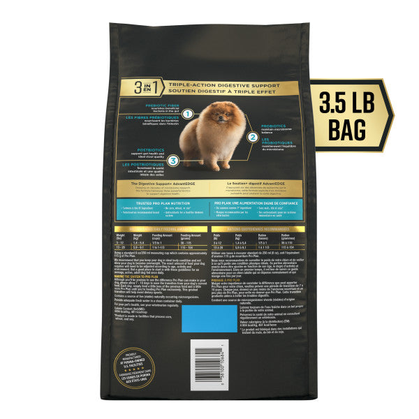 Purina Pro Plan AdvantEDGE Digestive Support Plus Small Breed Salmon and Oat Meal Formula Adult Dry Dog Food