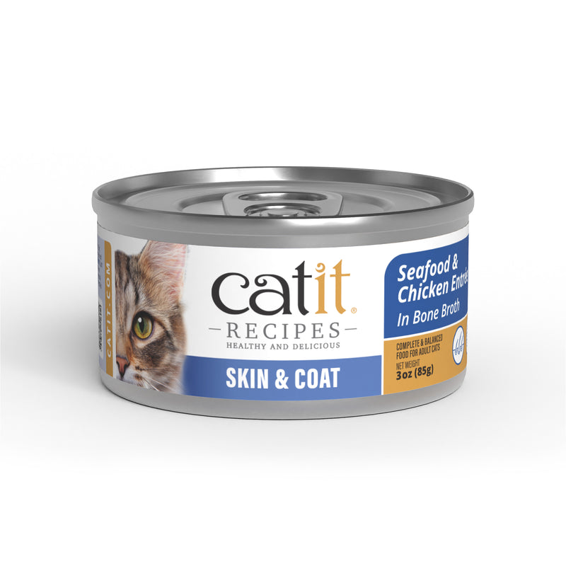 Catit Recipes Wet Food Seafd, Chick,Skin/Co 3oz