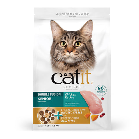 Catit Cat Dry Food Recipes, Senior Cat, 4lb
