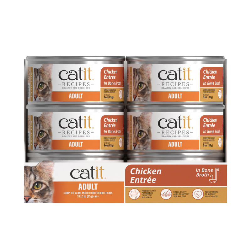 Catit Cat Wet Food Recipes Chicken, Adult 3oz