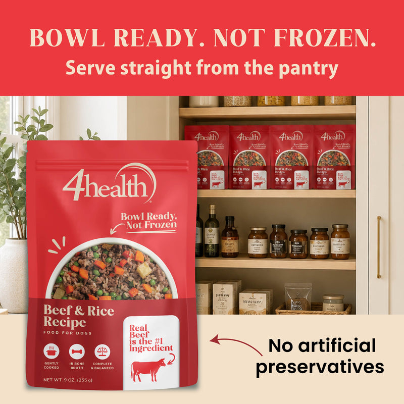 4Health Beef & Rice Recipe Wet Food for Dogs - Gently Cooked