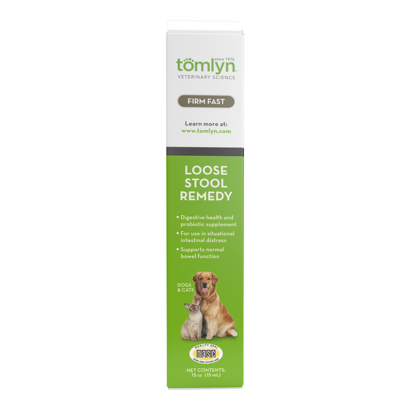 Tomlyn Loose Stool Remedy Gel for Dogs and Cats Beef Flavor, Helps Relieve Occasional Diarrhea in Cats and Dogs, Situational Diarrhea Relief with Kaolin and Pectin, Contains Beneficial Probiotic Bacteria , 15cc.