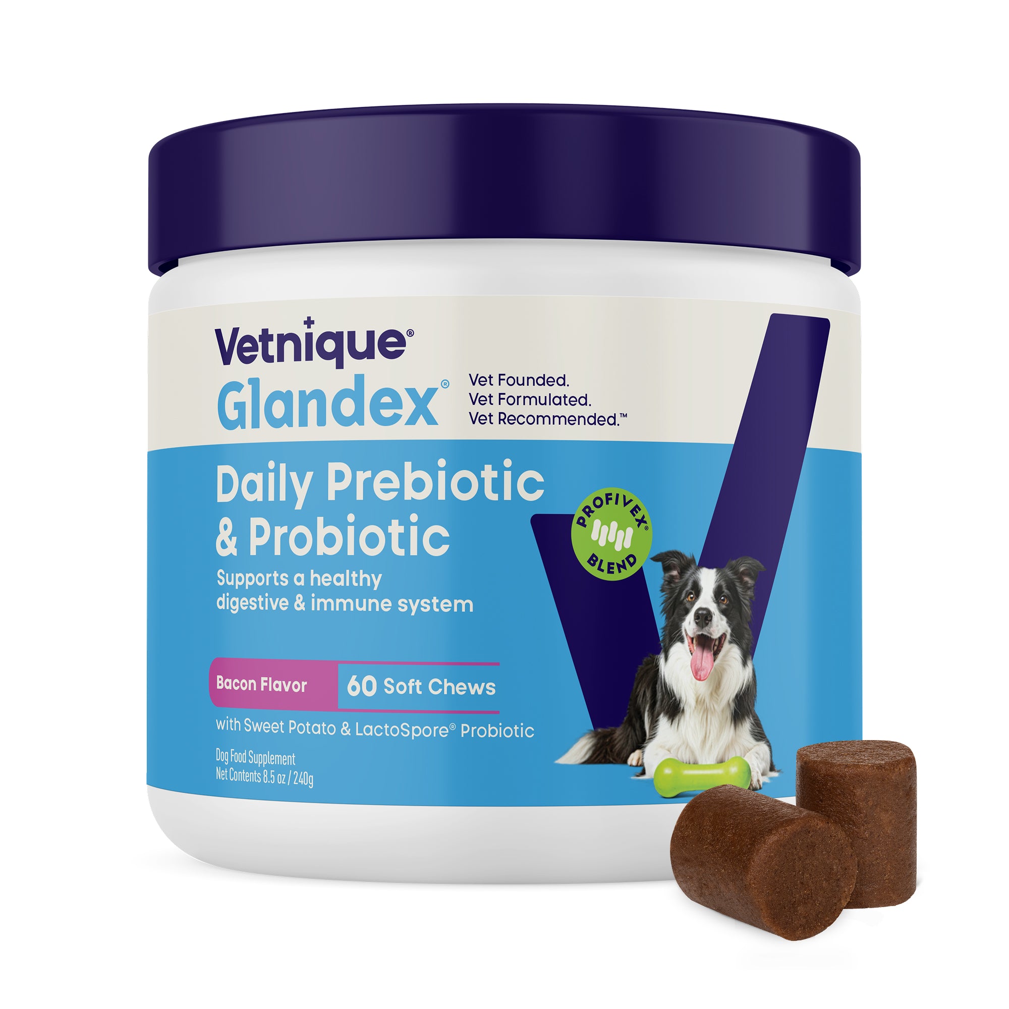 Glandex Daily Prebiotic & Probiotic Soft Chews, 60 ct – Petsense