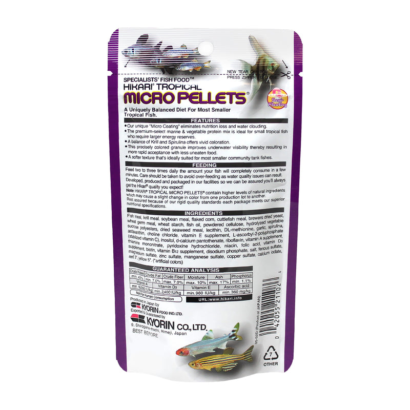 Hikari Micro Pellets 0.77oz Dry Fish Food