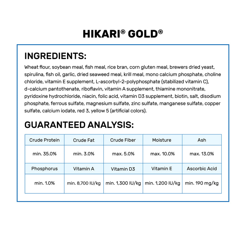 Hikari KOI Gold 17.6oz Dry Fish Food