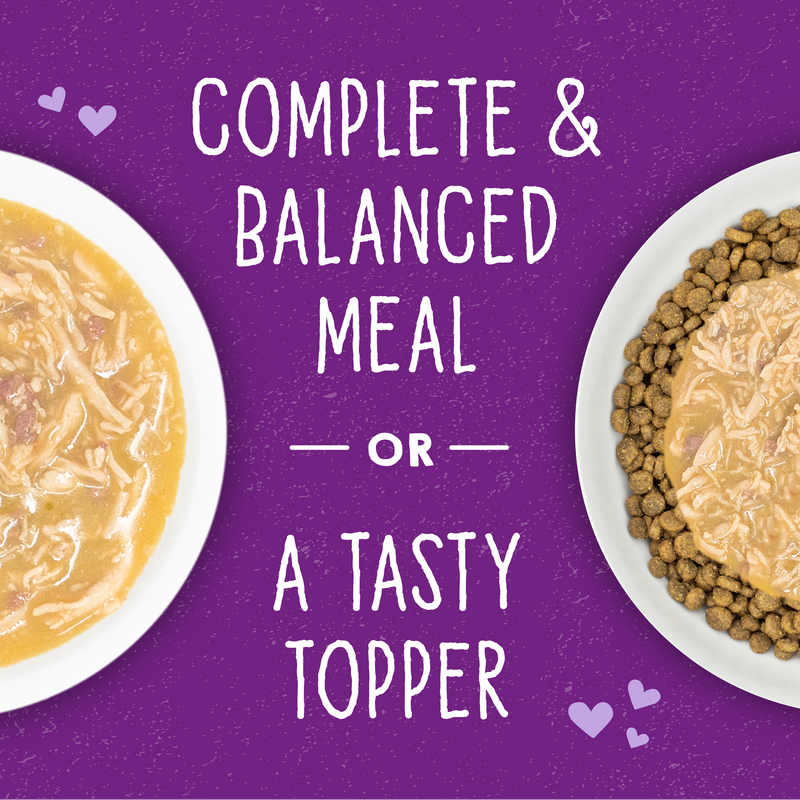 Stella & Chewy's Carnivore Cravings Savory Shreds - Chicken & Beef Recipe Dinner in Broth - 2.8 Ounce Can