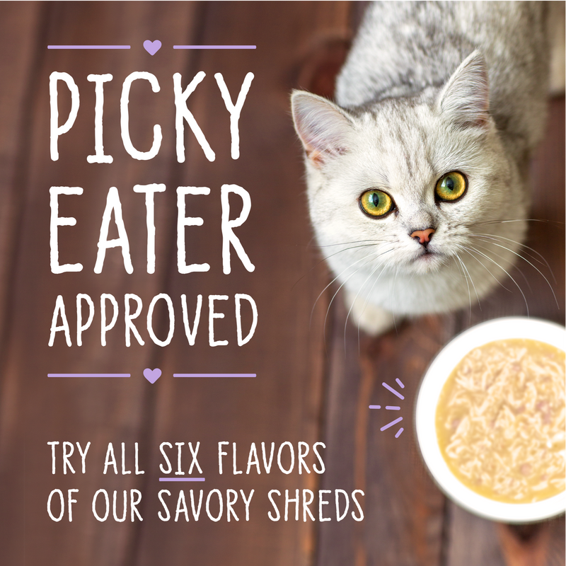 Stella & Chewy's Carnivore Cravings Savory Shreds - Chicken & Beef Recipe Dinner in Broth - 2.8 Ounce Can