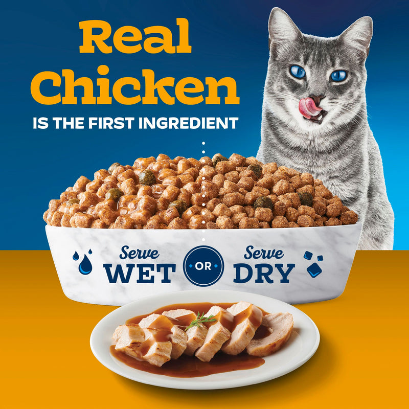 Blue Buffalo Tastefuls Irresistible Gravy Experience Adult Indoor Cat Dry Food, Chicken & Brown Rice Recipe, 7-lb. Bag