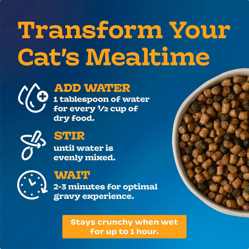 Blue Buffalo Tastefuls Irresistible Gravy Experience Adult Indoor Cat Dry Food, Salmon & Brown Rice Recipe, 7-lb. Bag