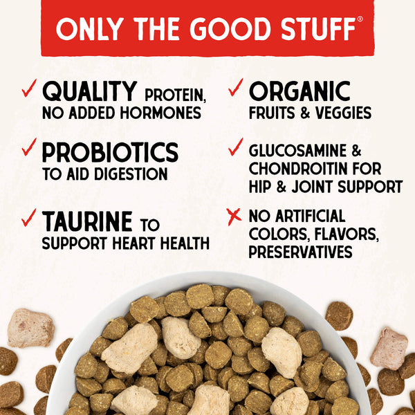 Stella & Chewy's Baked Kibble for Dogs - Raw Blend Wholesome Grains Red Meat Recipe - 3.5 lb.
