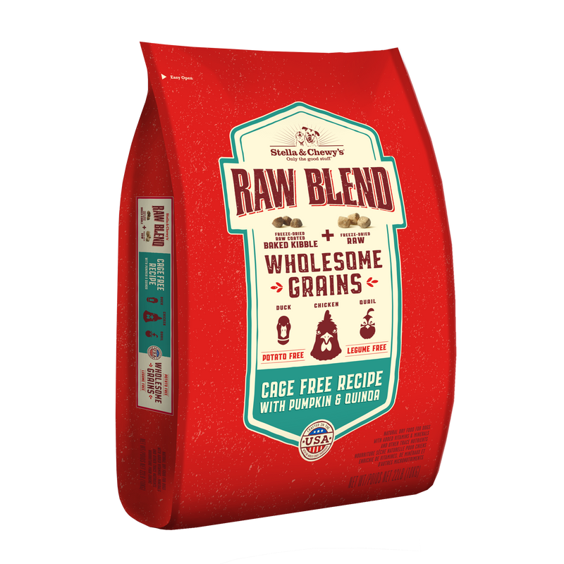 Stella & Chewy's Baked Kibble for Dogs - Raw Blend Wholesome Grains Cage-Free Recipe - 22 lb.