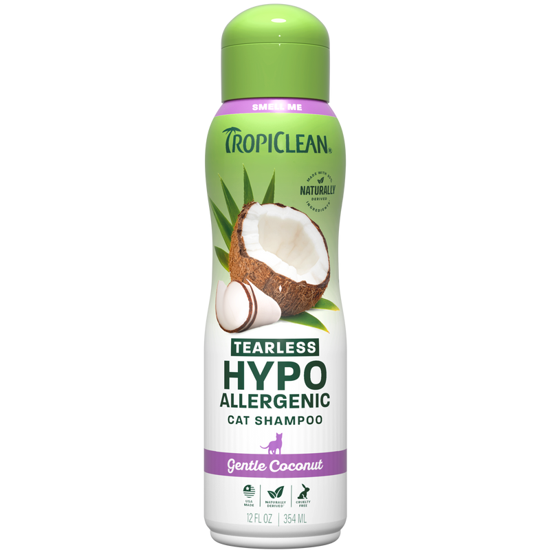 TropiClean Hypoallergenic Cat Shampoo, 12oz