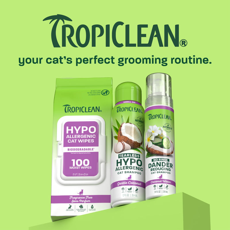 TropiClean Hypoallergenic Cat Shampoo, 12oz