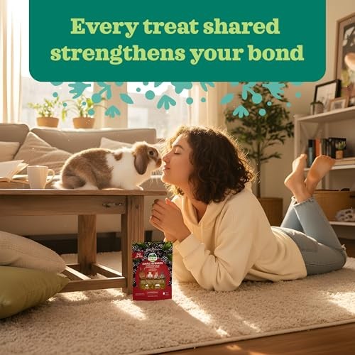 Oxbow Simple Rewards Blackberry & Basil Baked Treats for Rabbits, Guinea Pigs, Chinchillas, and other Small Herbivores.