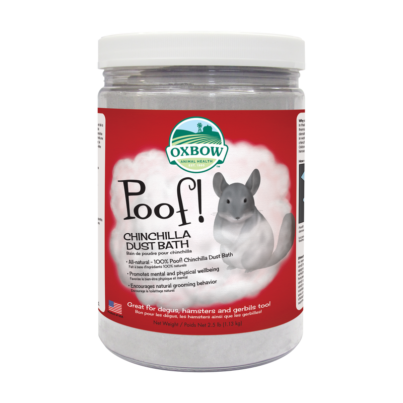 Oxbow's POOF! Chinchilla Dust Bath