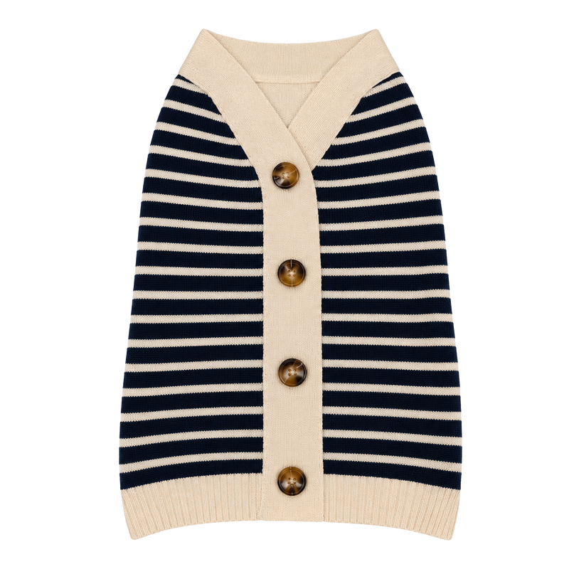 STRIPED CARDIGAN SWEATER
