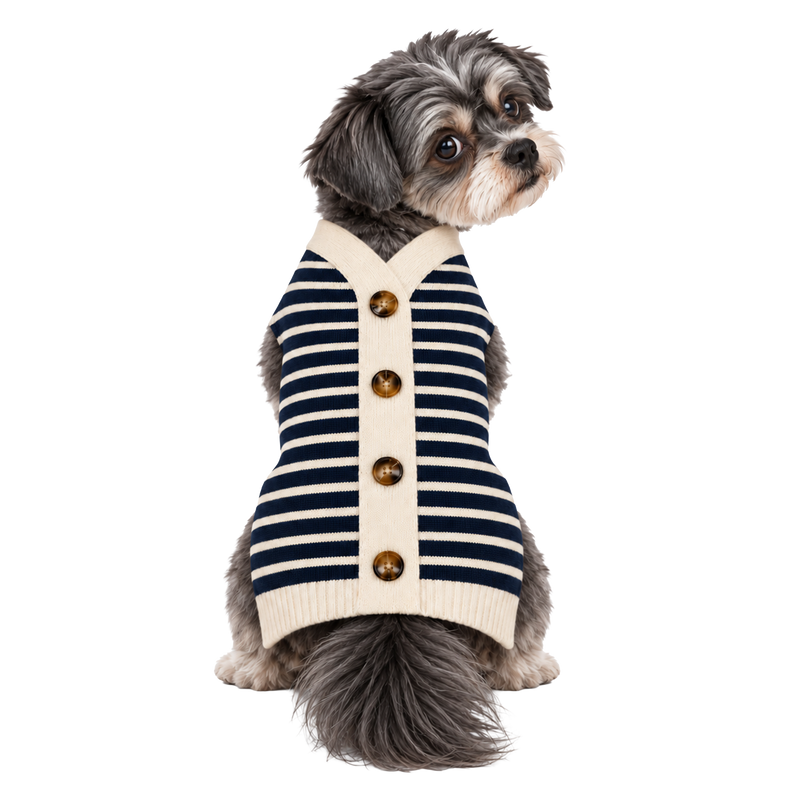 STRIPED CARDIGAN SWEATER