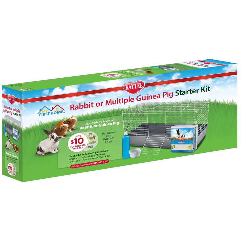 Kaytee My First Home Rabbit or Multiple Guinea Pig Starter Kit 42” x 18” x 20”