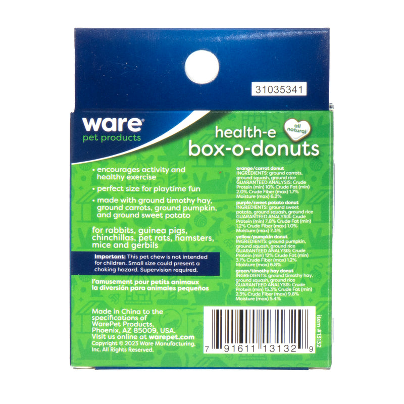 Ware Health-e Box-O-Donuts Small Animal Chew