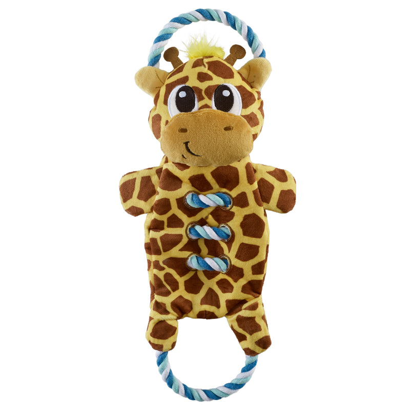 Outward Hound Dog Toy Ropiez Giraffe Ylw LG