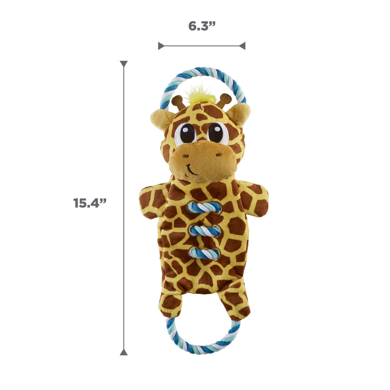 Outward Hound Dog Toy Ropiez Giraffe Ylw LG
