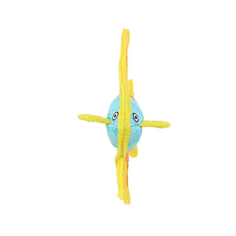 Tuffy® - DuraForce® Jr Angel Fish Ultra Durable Plush Dog Toy, Multiple Layers & Reinforced Seams