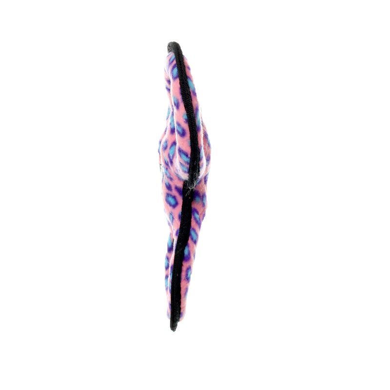 Tuffy® Jr 3WayTug Ultra Durable Plush Dog Toy, Multiple Layers & Reinforced Seams - Pink & Blue