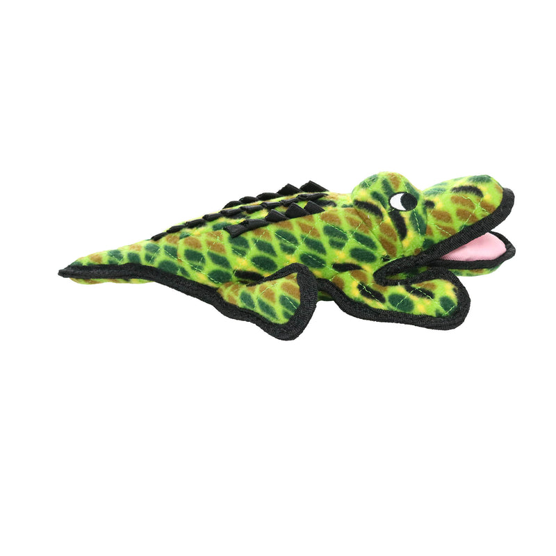 Tuffy® Medium Alligator Ultra Durable Plush Dog Toy, Multiple Layers & Reinforced Seams