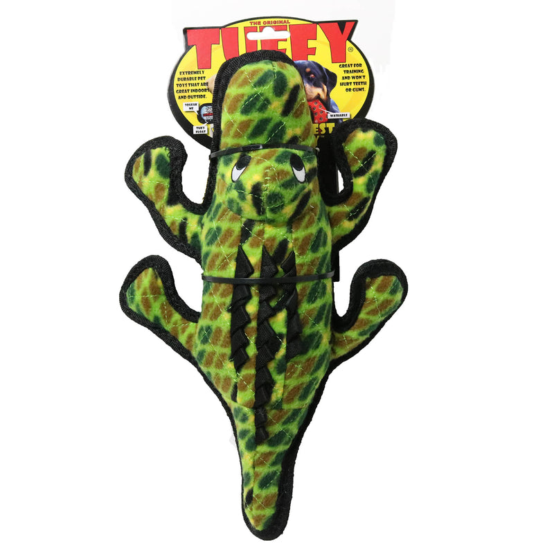 Tuffy® Medium Alligator Ultra Durable Plush Dog Toy, Multiple Layers & Reinforced Seams