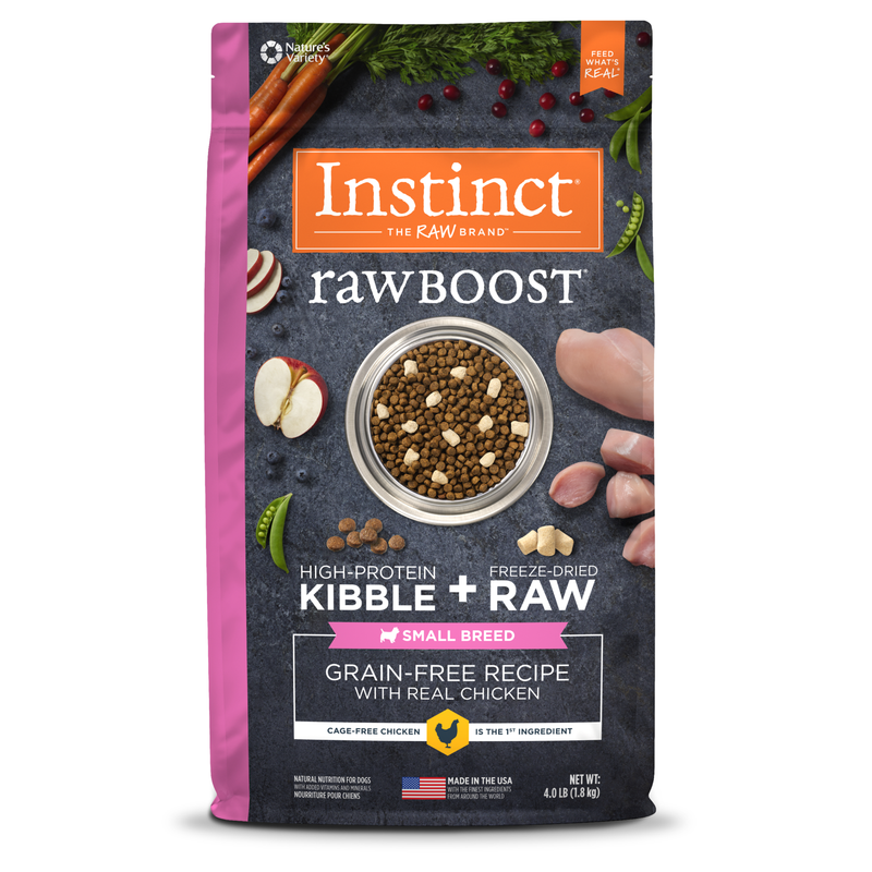 Instinct Raw Boost Small Breed Chicken Dry Dog Food, 4 lb. Bag