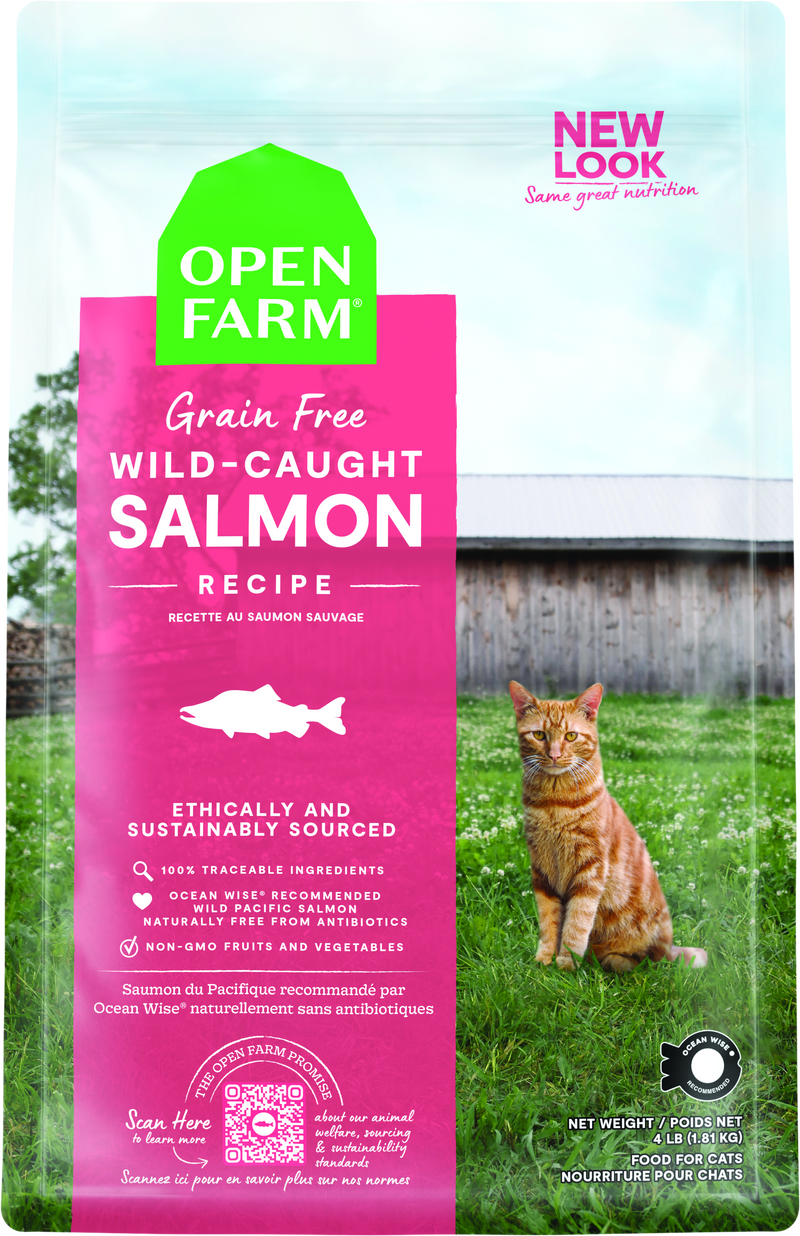 Open Farm Wild-Caught Salmon Grain-Free Cat Kibble