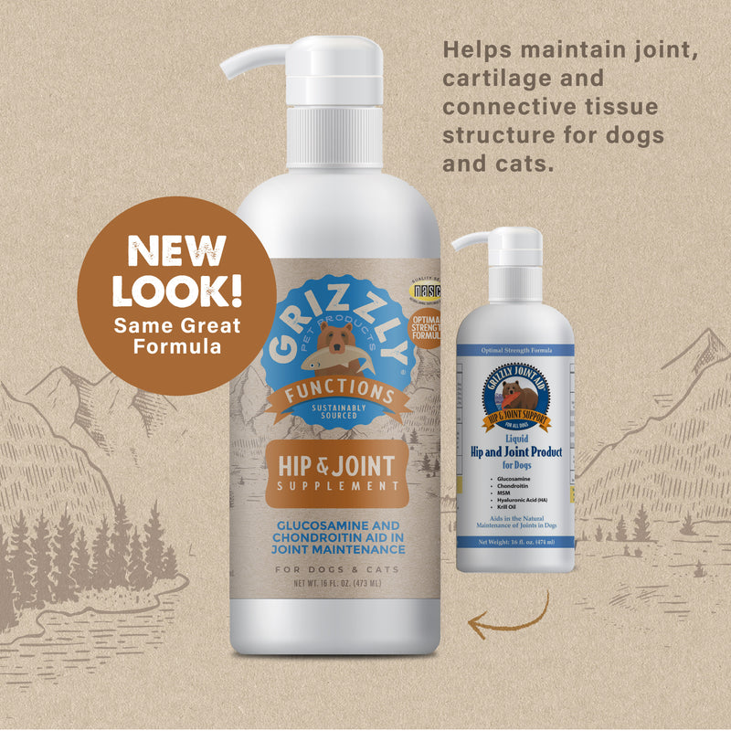 Grizzly Joint Aid Liquid Supplement for Dogs - 16 oz.