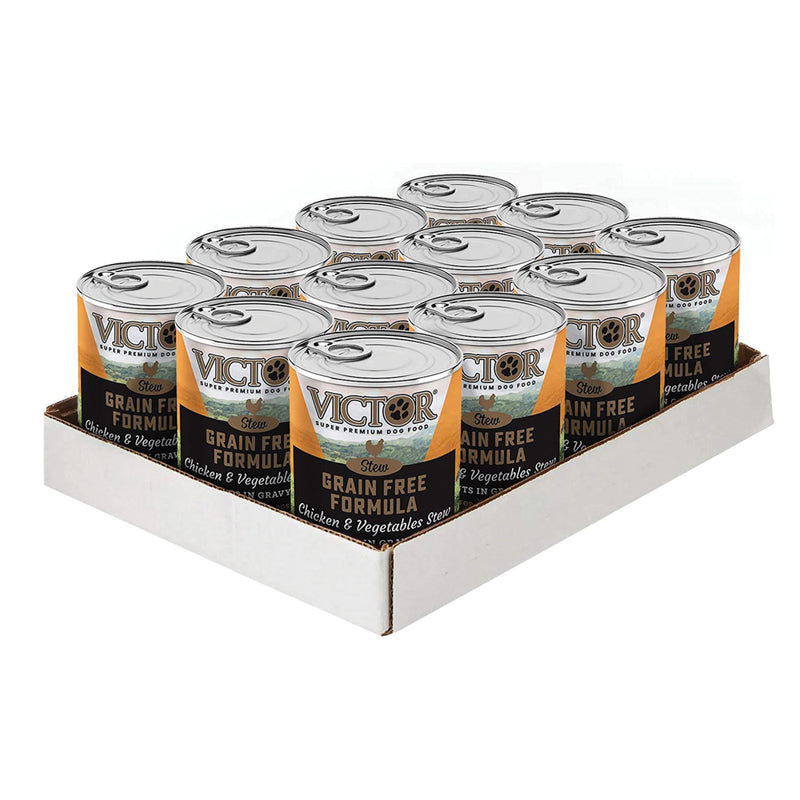 VICTOR Grain Free Formula with Chicken and Vegetables Stew Cuts in Gravy for Dogs