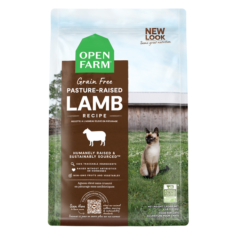 Open Farm B4:B15Pasture-Raised Lamb Grain-Free Cat Kibble