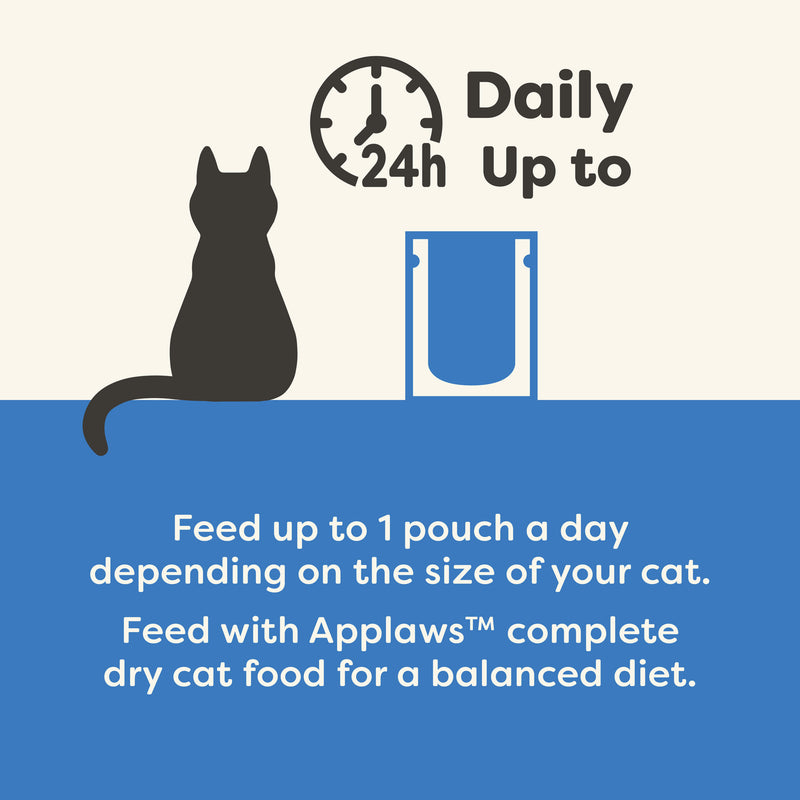 Applaws Fish Bone Broth with Tuna Fillet Cat Food Topper 3oz Spout Pouch