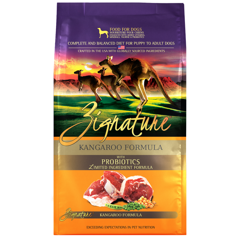 Zignature Kangaroo Formula Dry Dog Food, 4lb