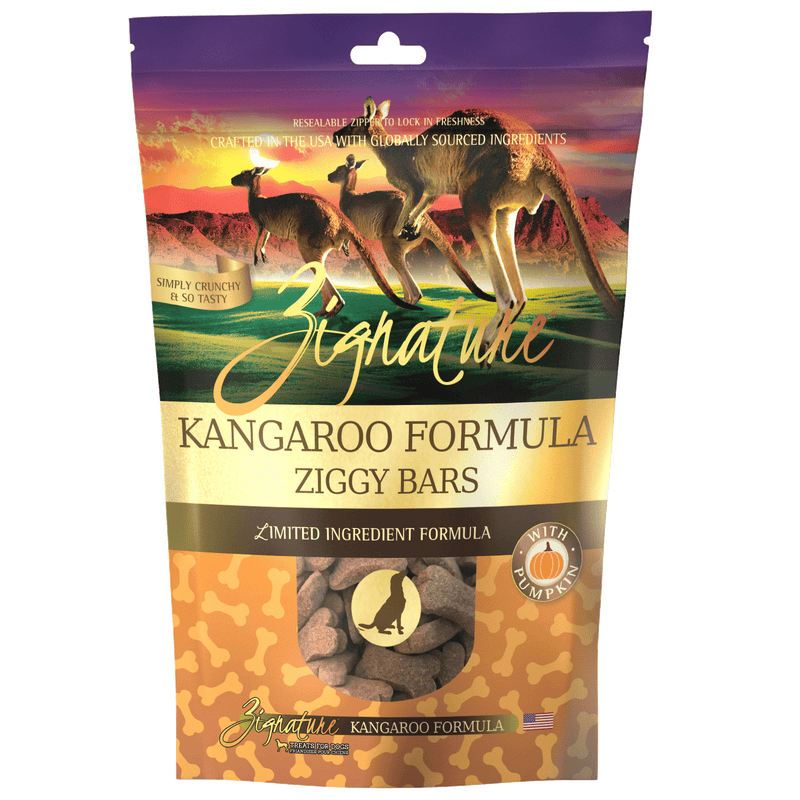 Zignature Kangaroo Biscuit Treat For Dog, 12oz