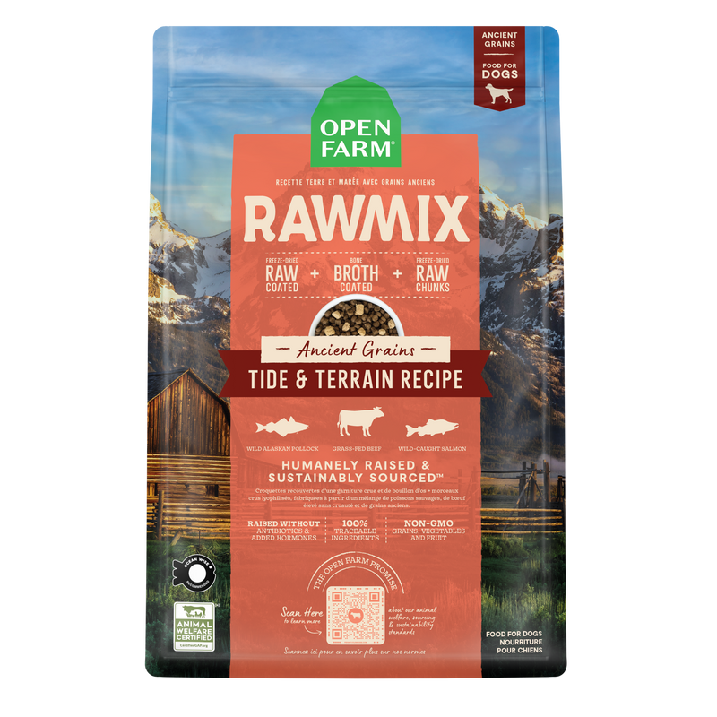 Open Farm RawMix Tide & Terrain Ancient Grains Dog Kibble, 20lbs