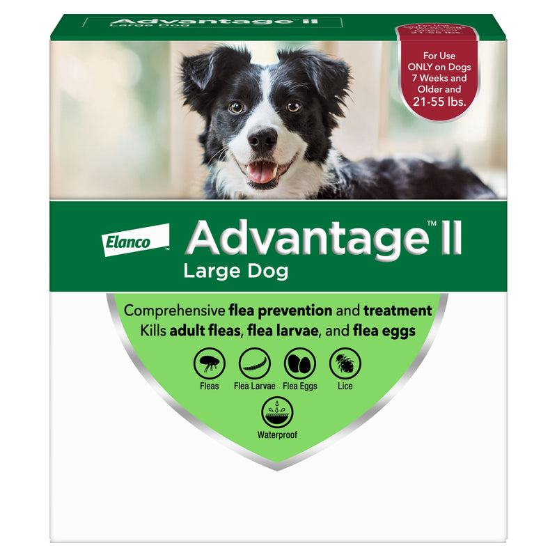 Advantage II Large Dog Vet-Recommended Flea Treatment & Prevention | Dogs 21-55 lbs.