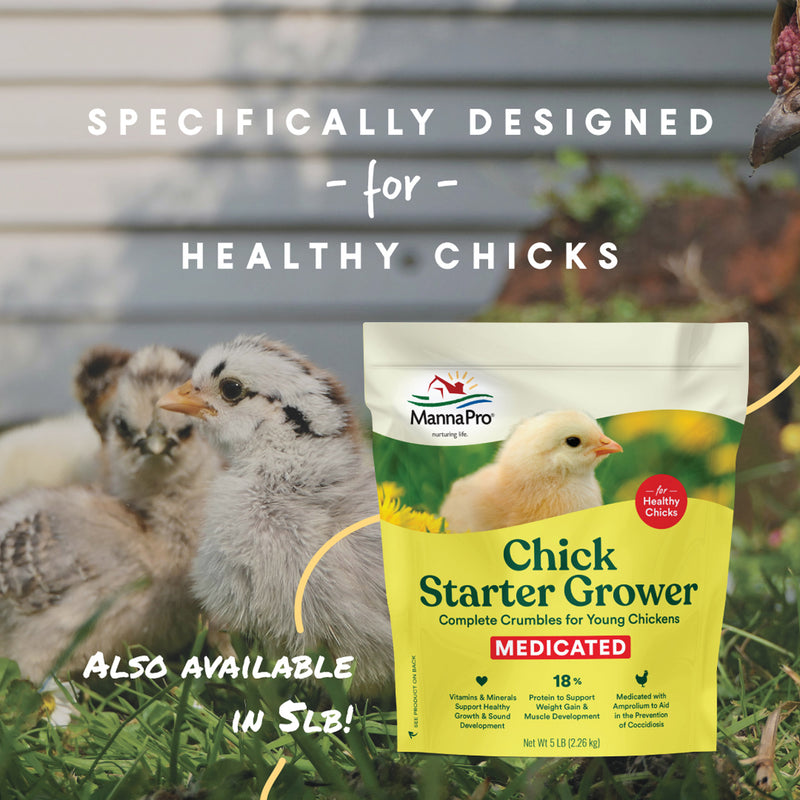 Manna Pro Medicated Chick Starter 5lb